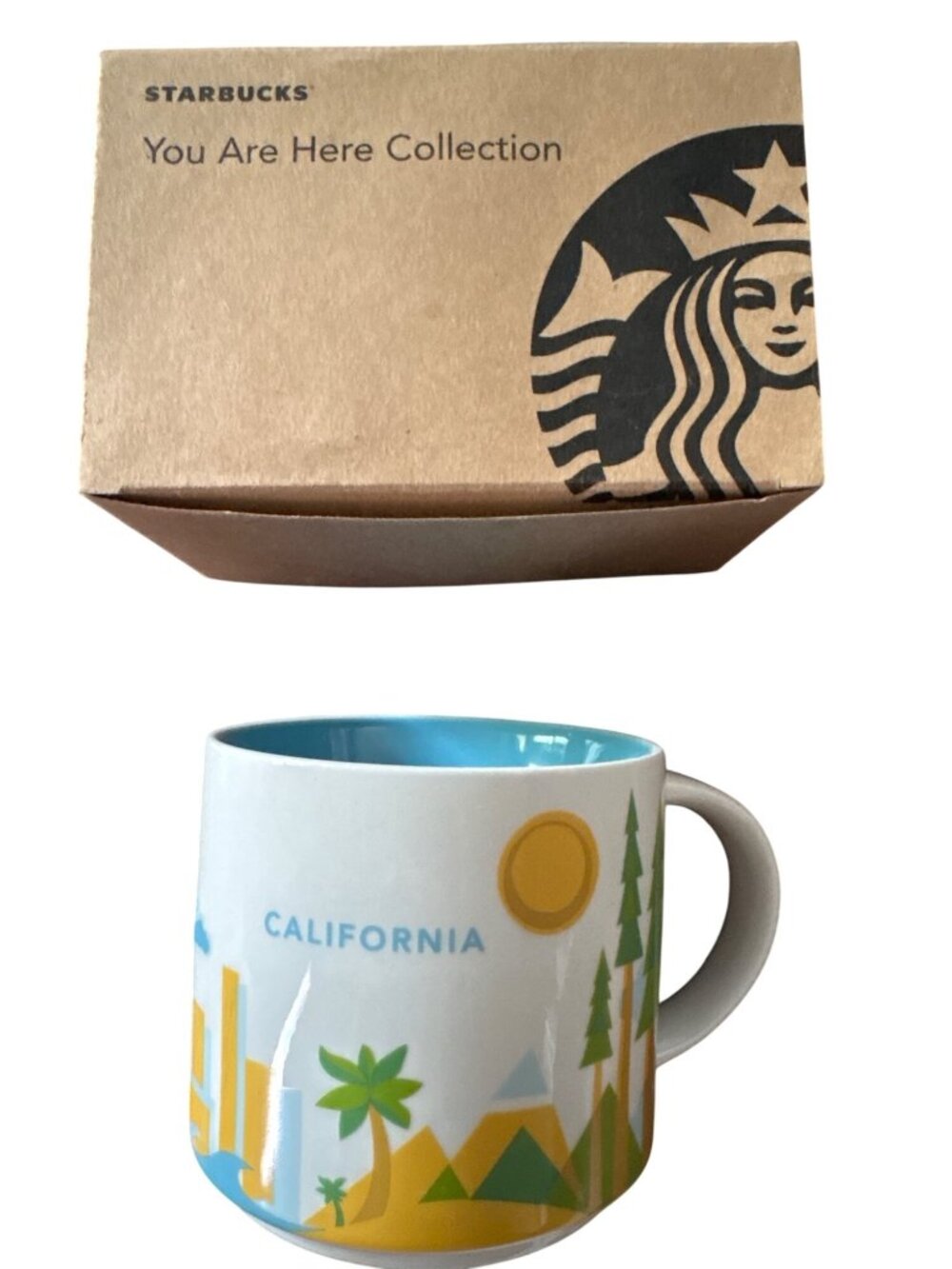 Starbucks You Are Here California Ceramic Mug With Box Collectible 2017